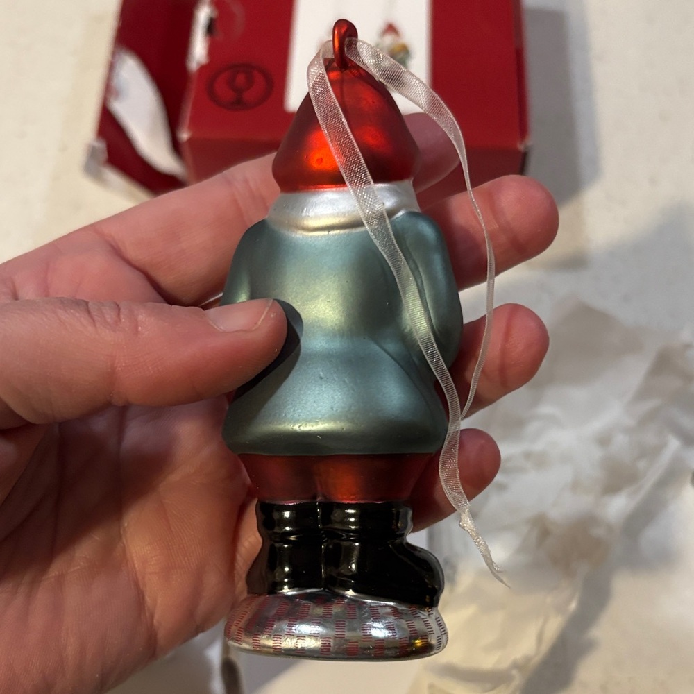 Santa Holiday Ornaments - Red and Silver - Picture 4 of 6